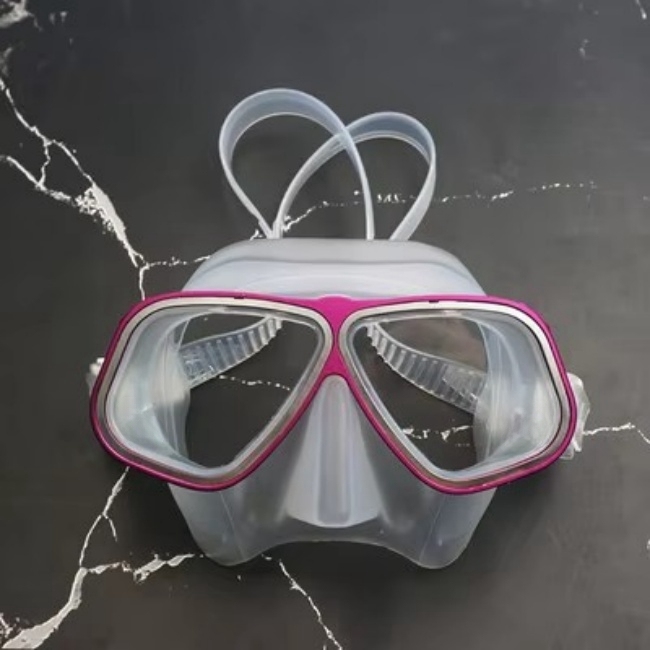  Wide View Aluminium Alloy Snorkeling Freedive Mask Low Volume Diving Mask