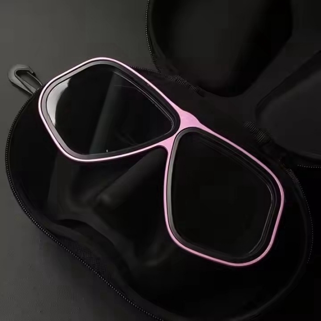 Wide View Aluminium Alloy Snorkeling Freedive Mask Diving Mask