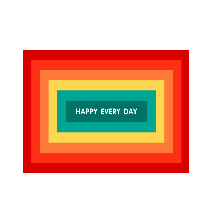 Rainbow strip yoga mat