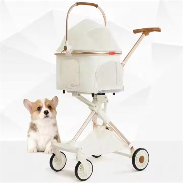 Luxury Pet Strollers Dogs 3 in 1 Folded Small and Convenient Dog Stroller Stair Climbing Trolley Pet