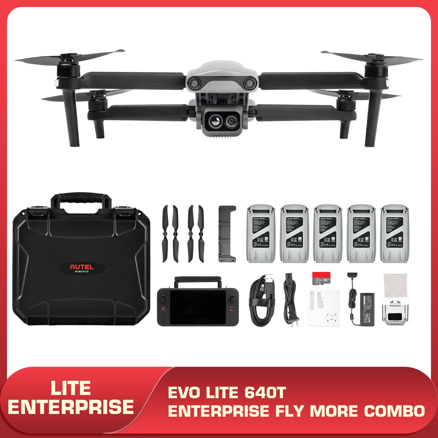 Autel EVO Lite 640T Enterprise Drone Fly More Combo