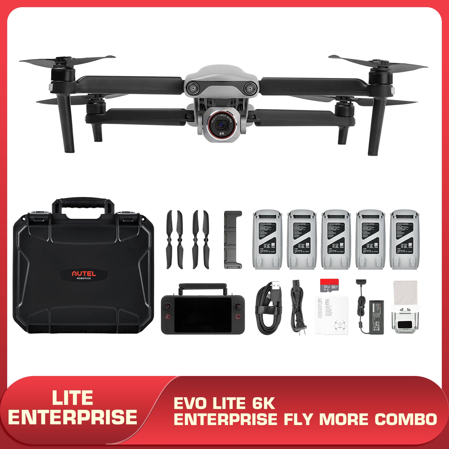 Autel EVO Lite 6K Enterprise Drone Fly More Combo
