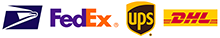 free shipping by USPS, UPS or FedEx