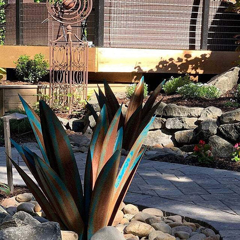LAST DAY PROMOTION 75% OFF - 🌵Anti-rust Metal Tequila  Agave Plant-Perfect for garden