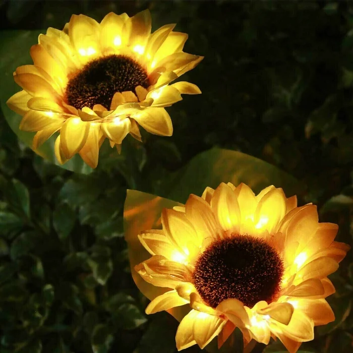 🌻 Solar Powered Sunflower Outdoor Garden Light