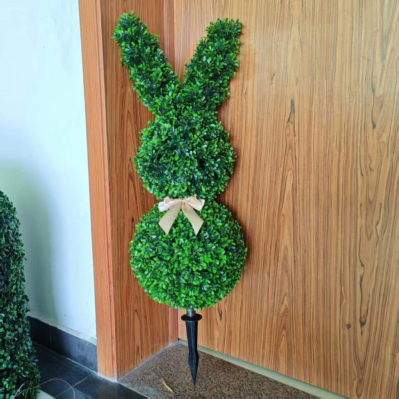 🐰Easter Hot Sale💥Artisan-Crafted Artificial Bunny Topiary Decoration