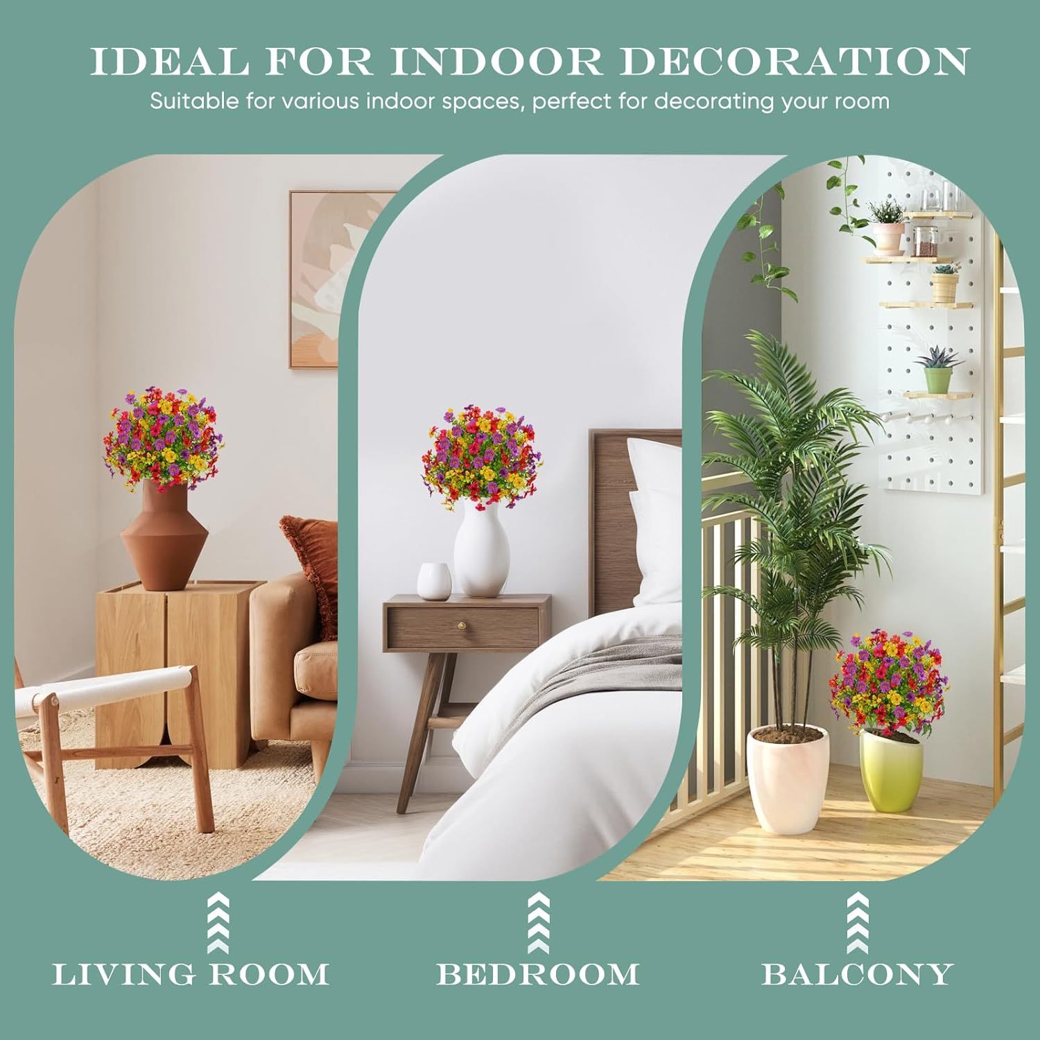 Artificial Plant Bouquet with Ground Nails