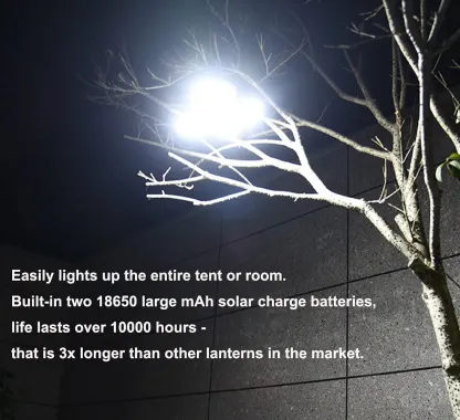 Outdoor Super Bright Solar Collapsible Lantern TEST