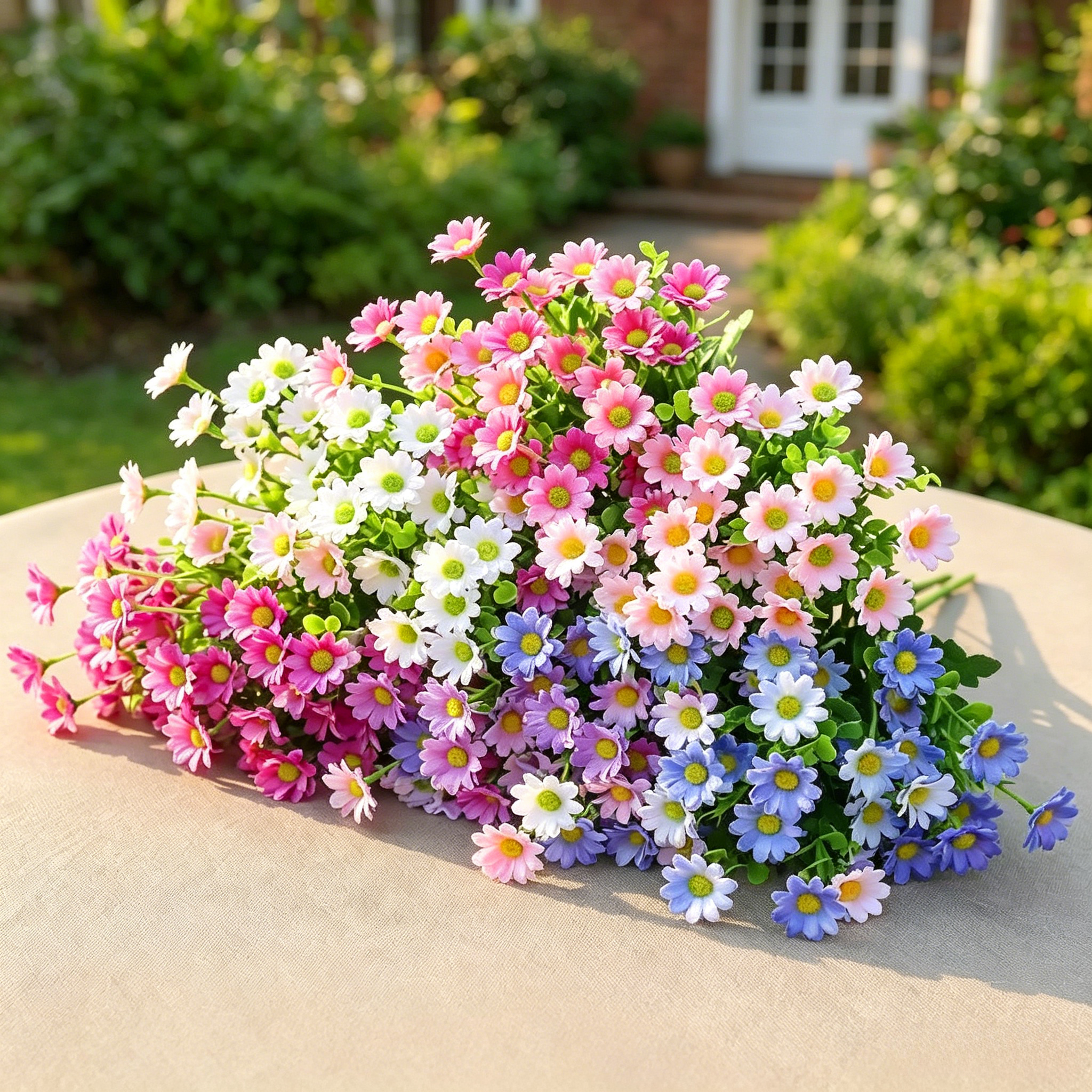 💥Last Day 70% OFF🌼-Artificial Daisies Flowers for Outdoors - UV resistant, Waterproof, Windproof