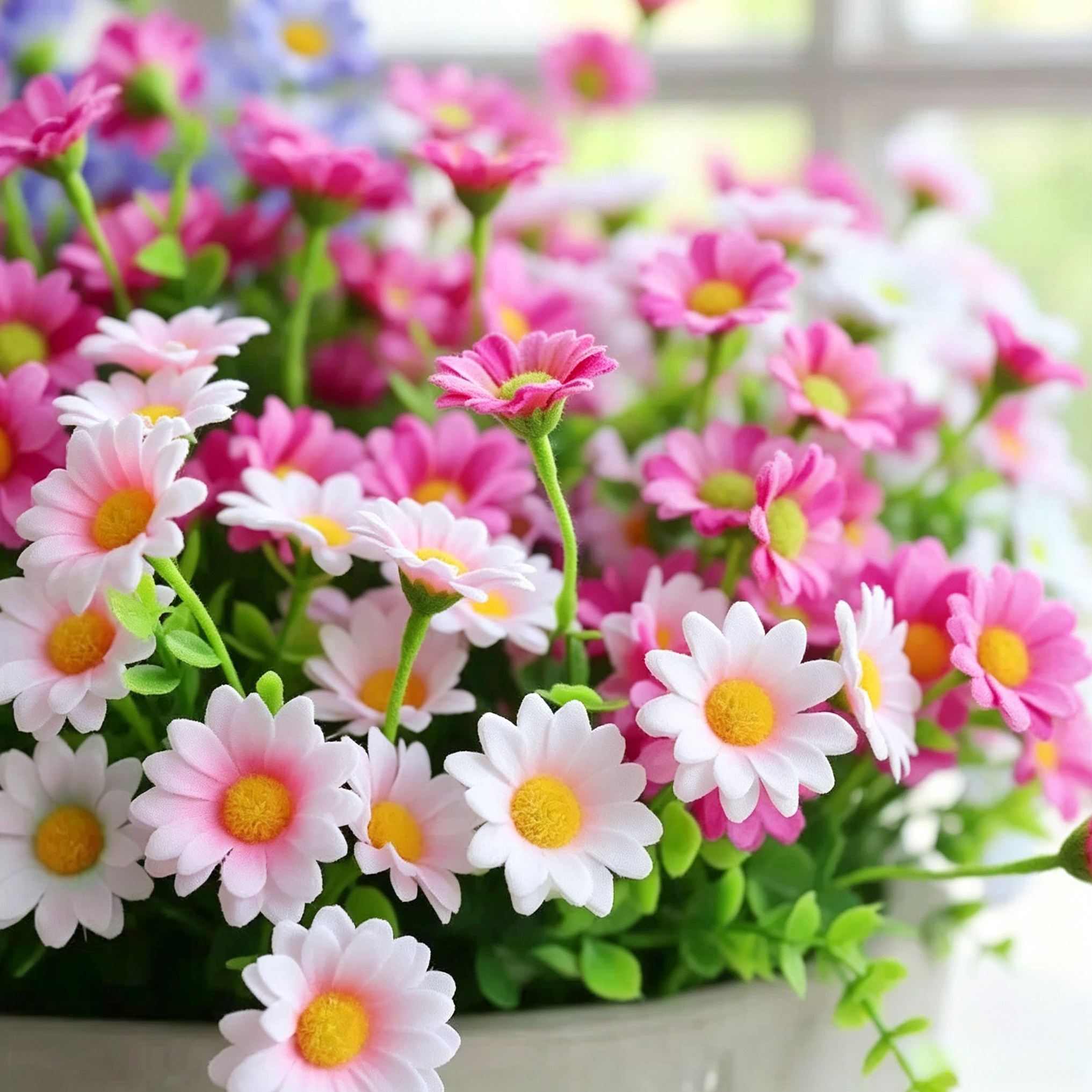 💥Last Day 70% OFF🌼-Artificial Daisies Flowers for Outdoors - UV resistant, Waterproof, Windproof