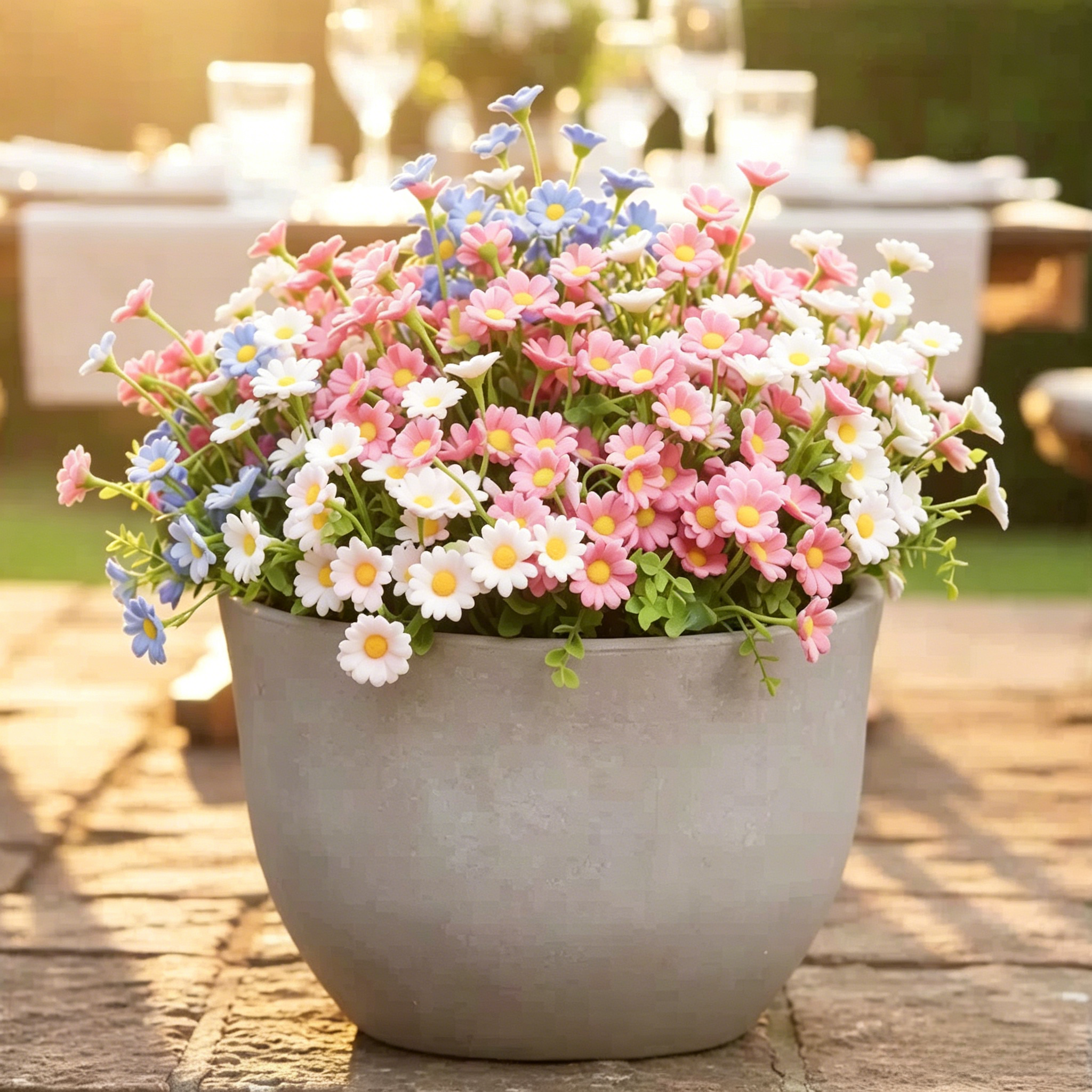 💥Last Day 70% OFF🌼-Artificial Daisies Flowers for Outdoors - UV resistant, Waterproof, Windproof