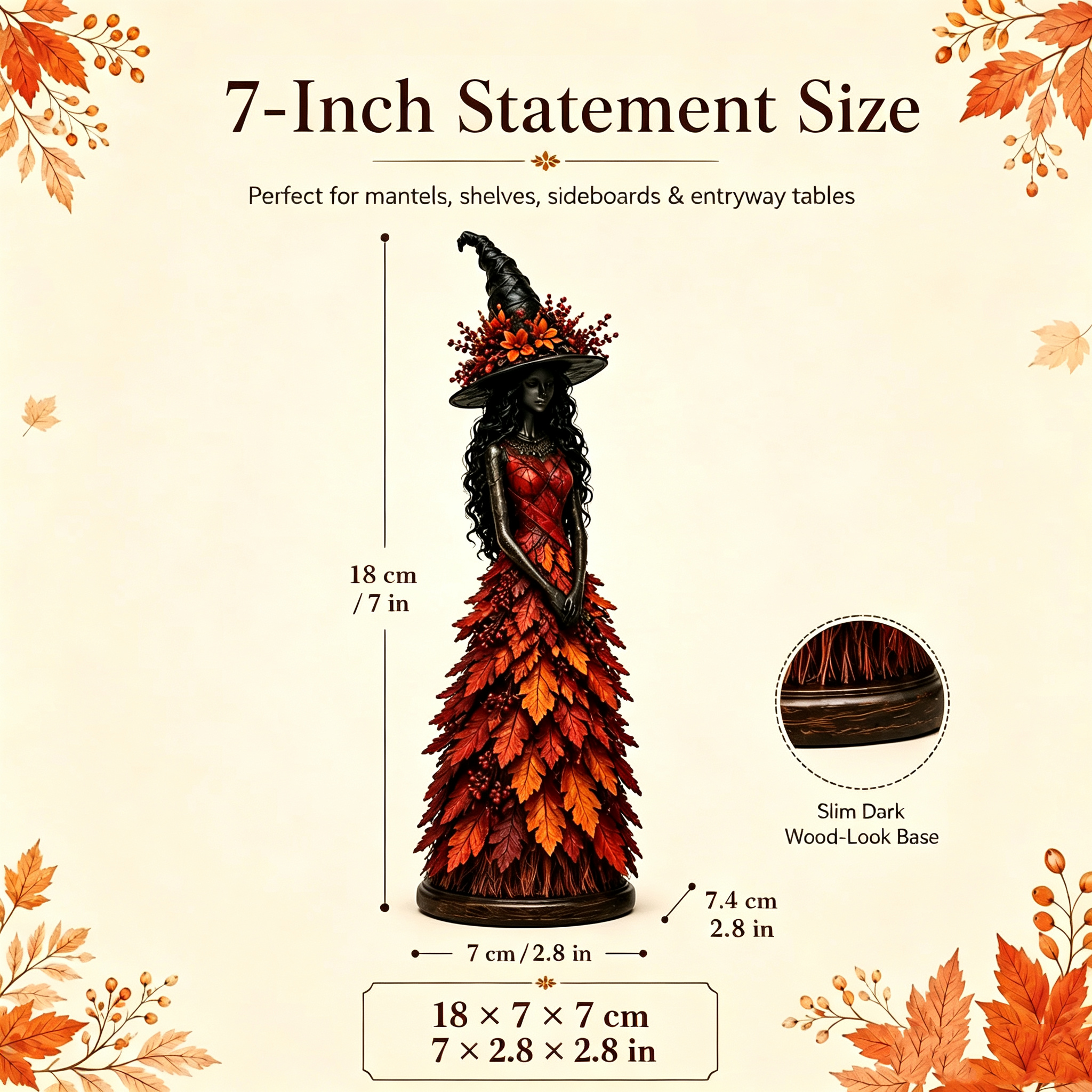 💥LAST DAY 70% OFF🧙‍♀️Enchanted Autumn Witch Figurine