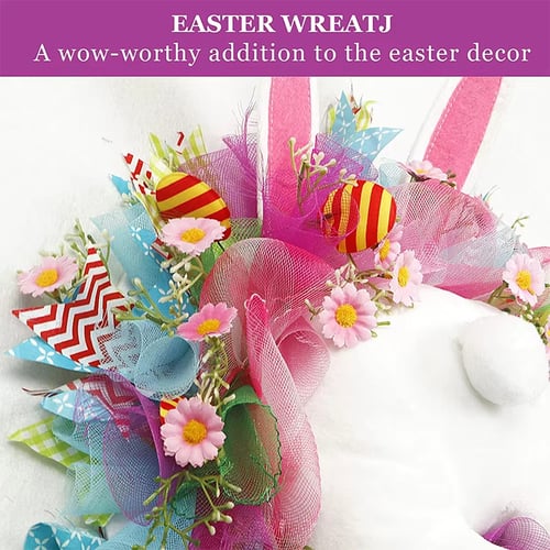 🐰Easter Bunny Wreath Decoration 🎀