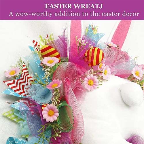 🐰Easter Bunny Wreath Decoration 🎀