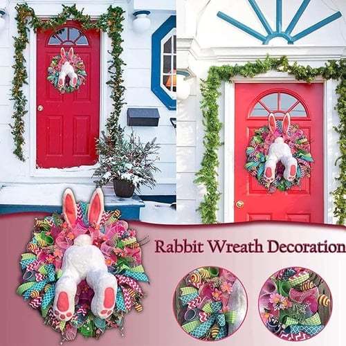 🐰Easter Bunny Wreath Decoration 🎀