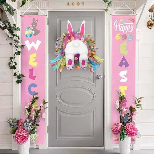 🐰Easter Bunny Wreath Decoration 🎀