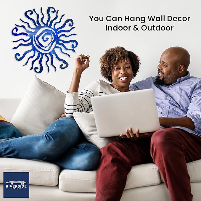 1pc Wacky  Sun Metal Wall Decoration Statue