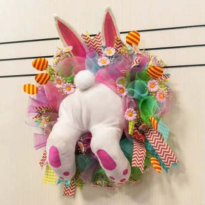 🐰Easter Bunny Wreath Decoration 🎀