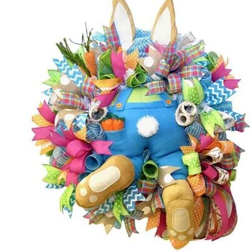 🐰Easter Bunny Wreath Decoration 🎀