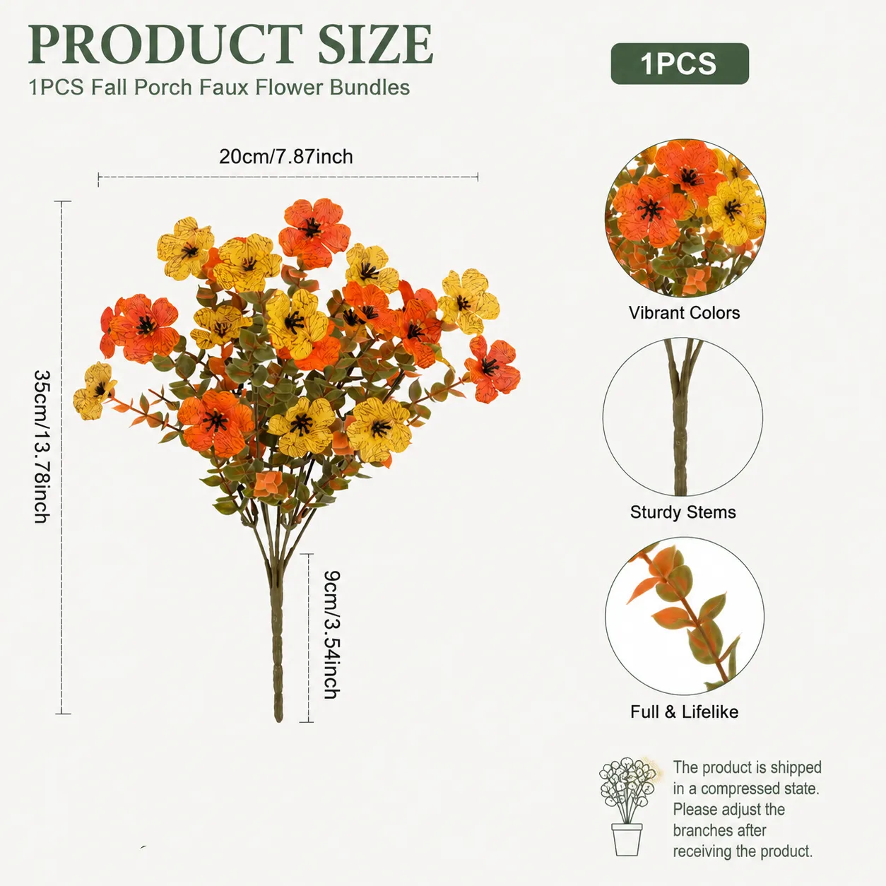 🍂Fall Porch Faux Flower Bundles