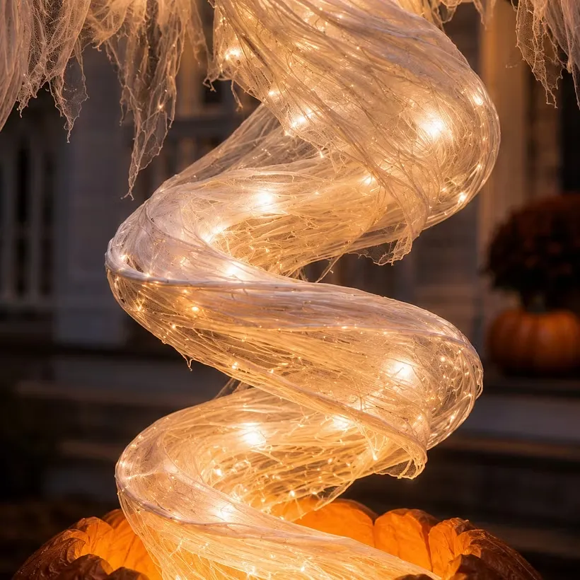 🔥LAST DAYS! Early Bird 50% OFF | 👻Pre-Order Swirling Ghost Pumpkin Yard Lamp🎃