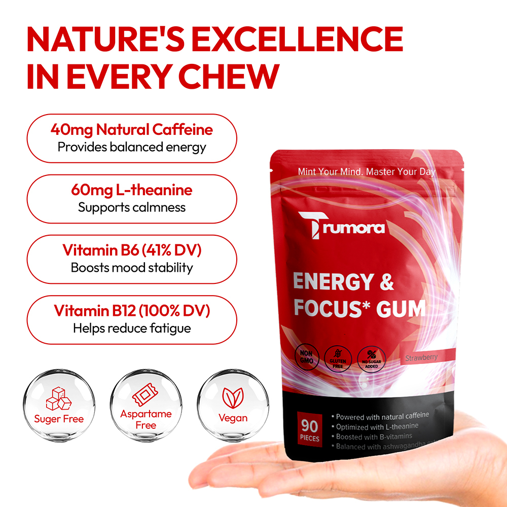 Trumora Focus & Energy™ Gum