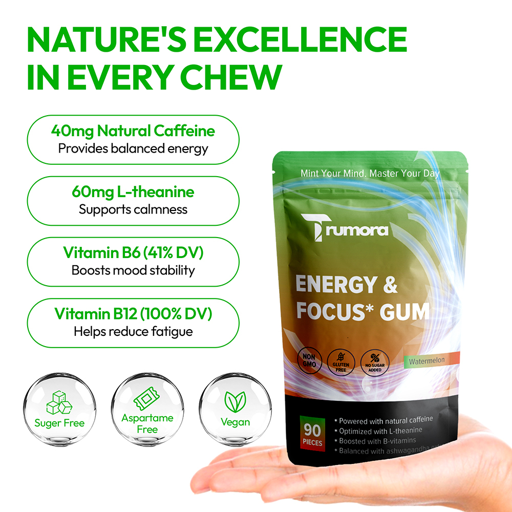 Trumora Focus & Energy™ Gum