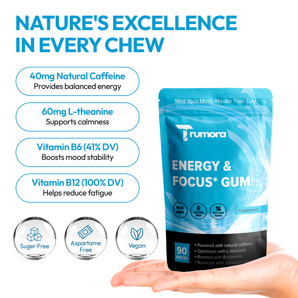 Trumora Focus & Energy™ Gum