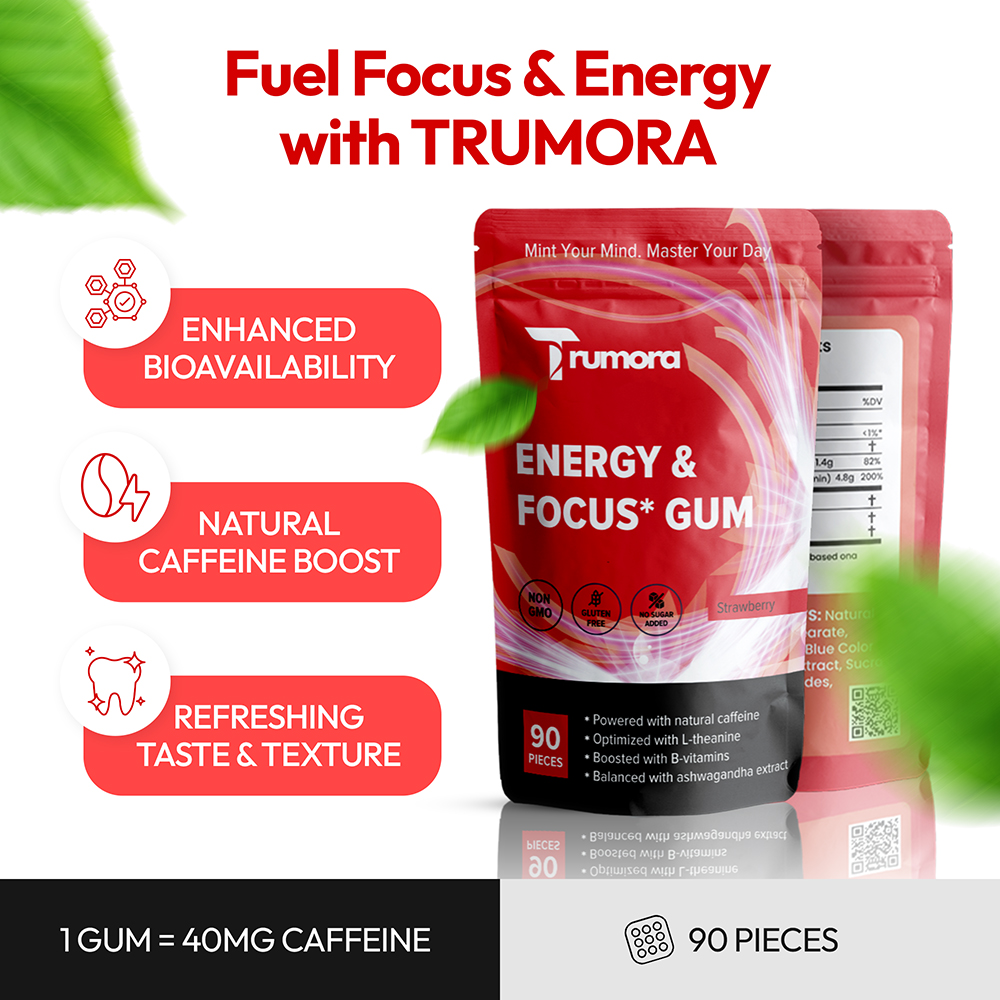 Trumora Focus & Energy™ Gum