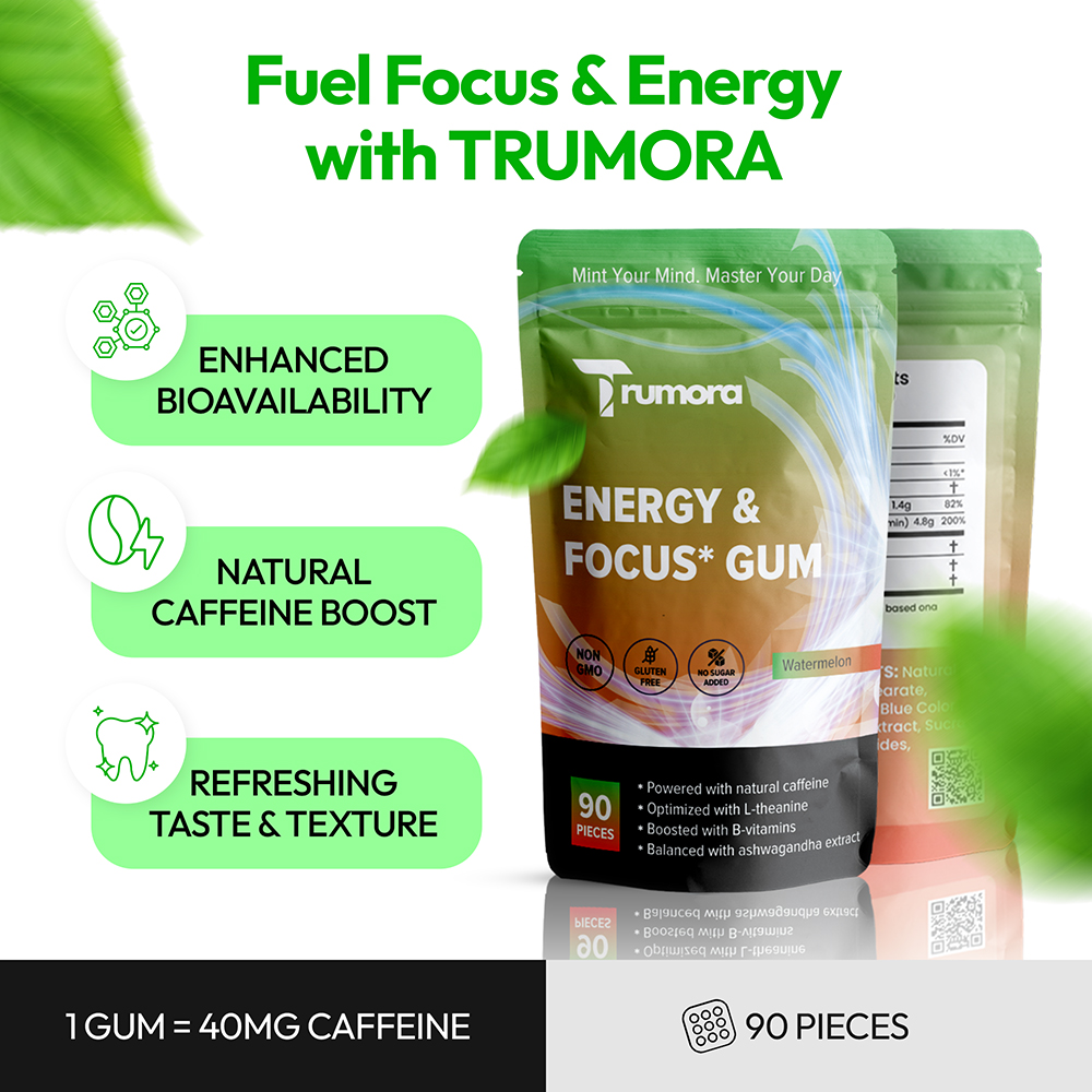 Trumora Focus & Energy™ Gum