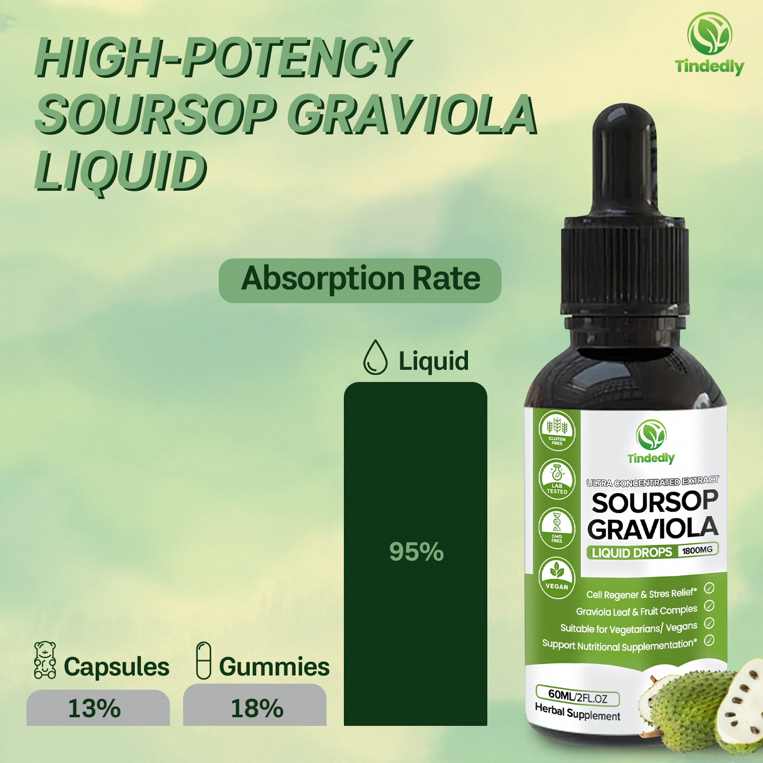 100% Pure Organic Soursop Drop Extract