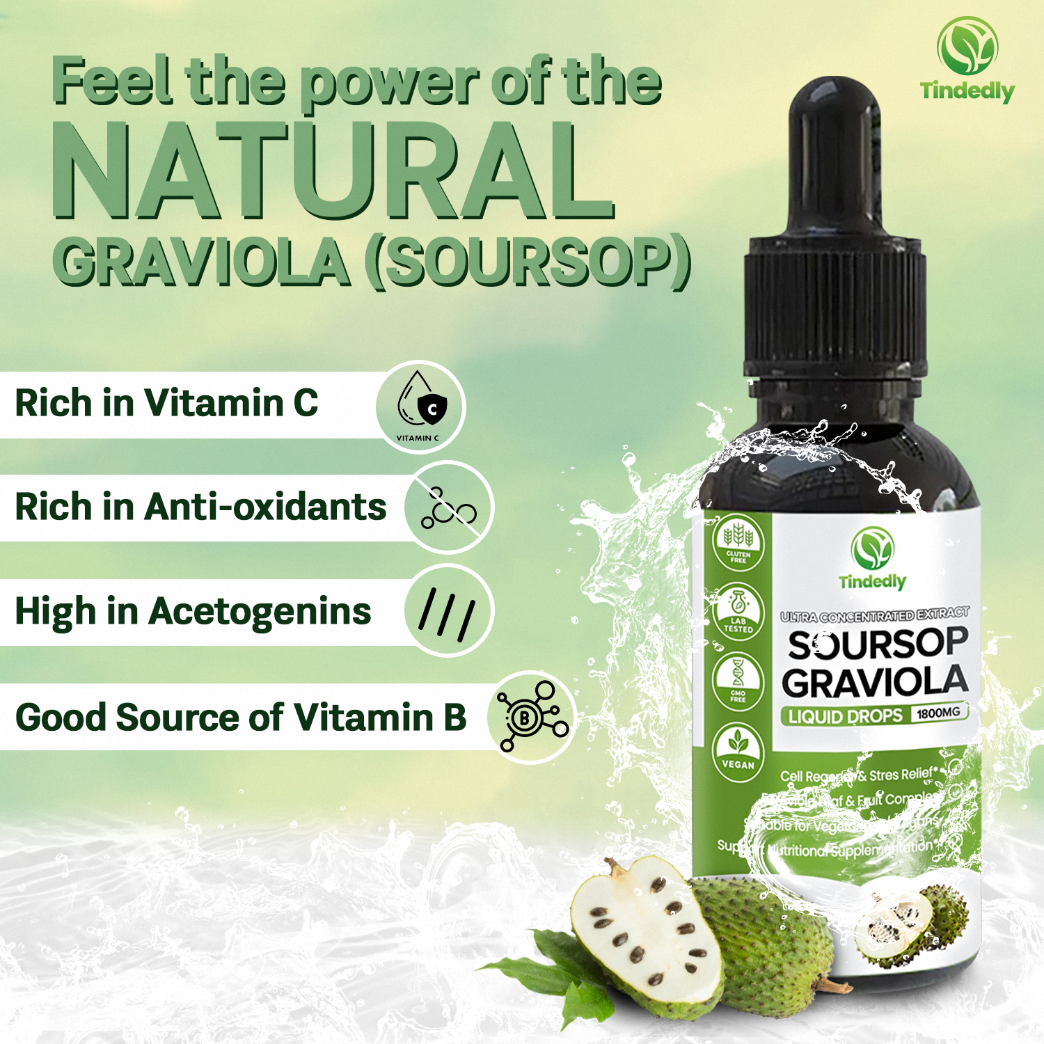 100% Pure Organic Soursop Drop Extract