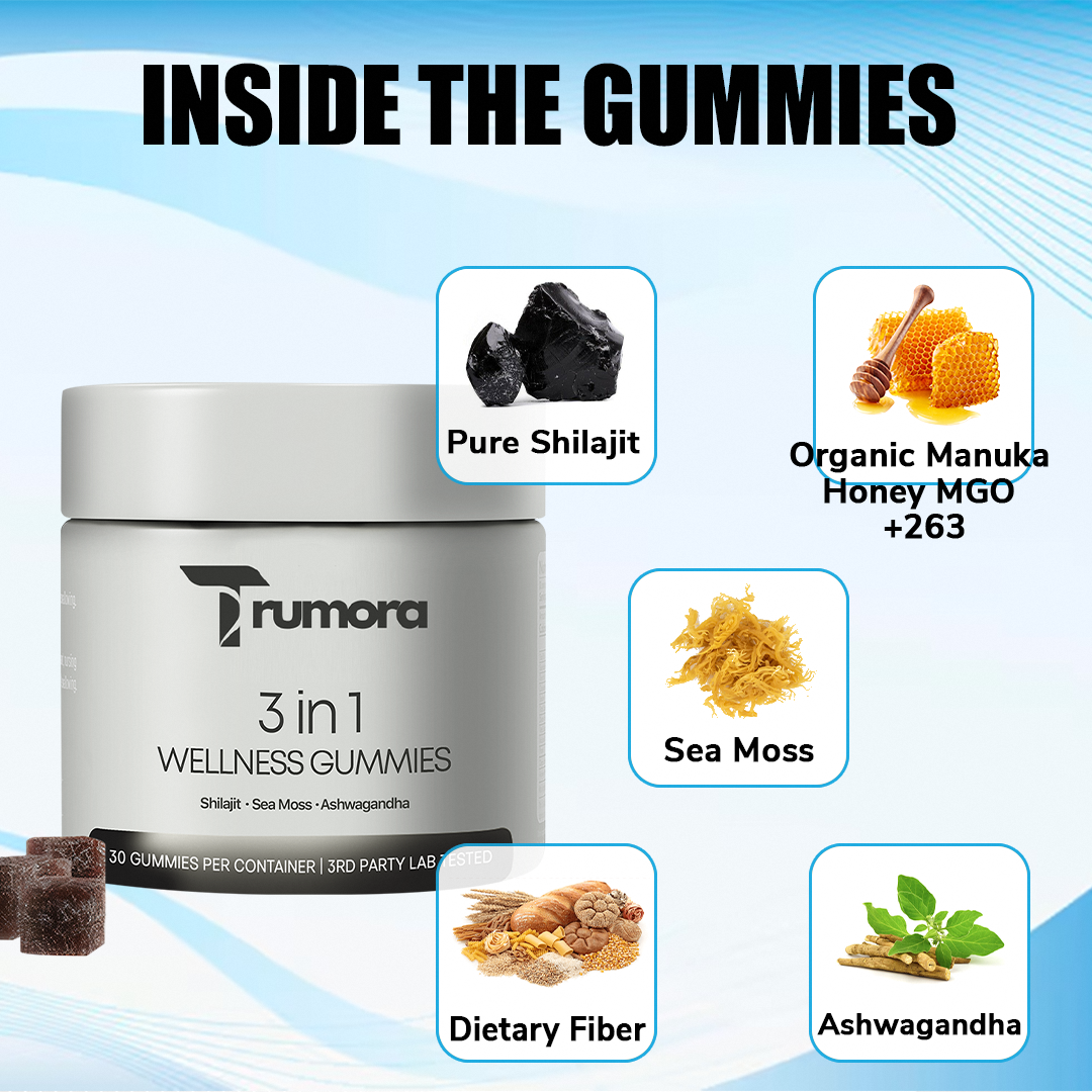 Trumora 3 in 1 Wellness Gummies