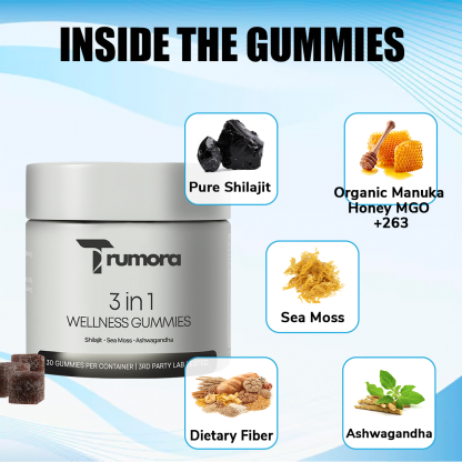 Trumora 3 in 1 Wellness Gummies