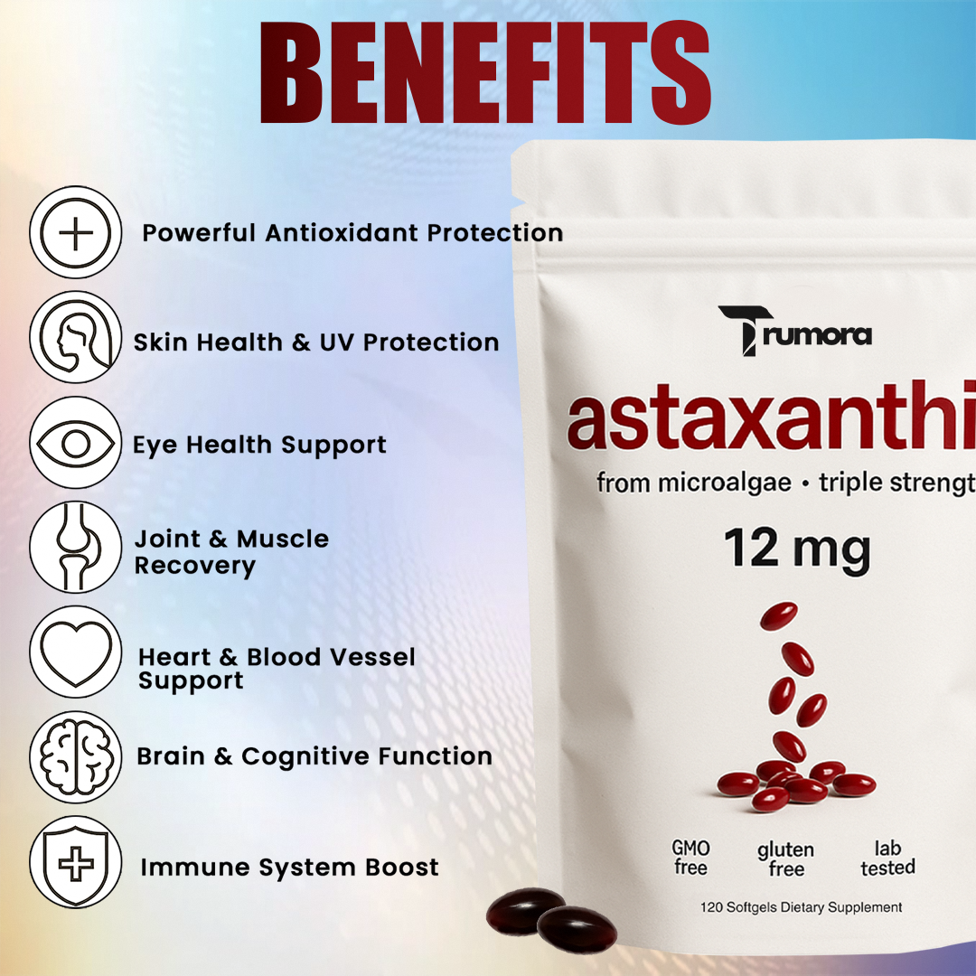 Astaxanthin 12 Mg 120 Softgels