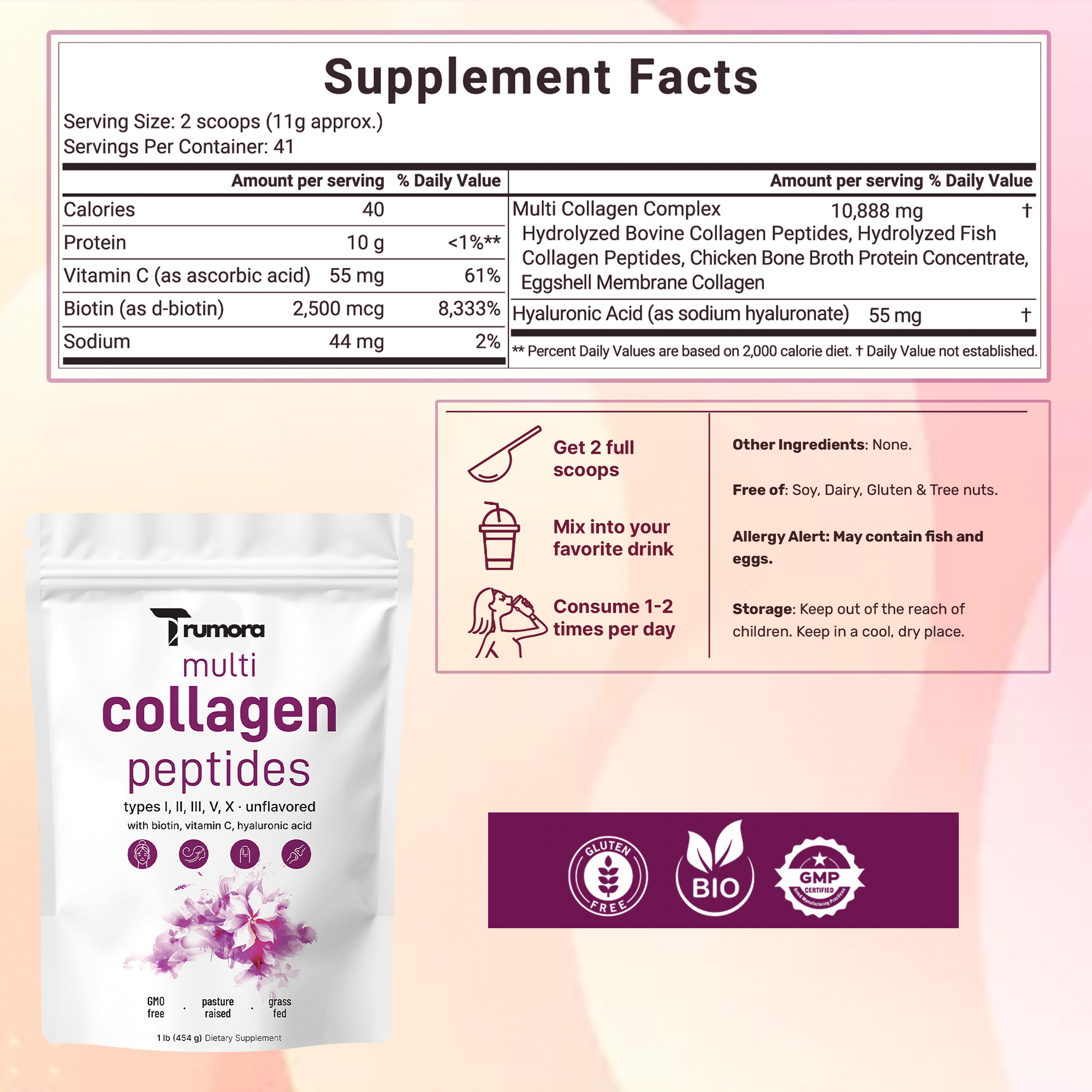 Multi Collagen Peptides Powder 