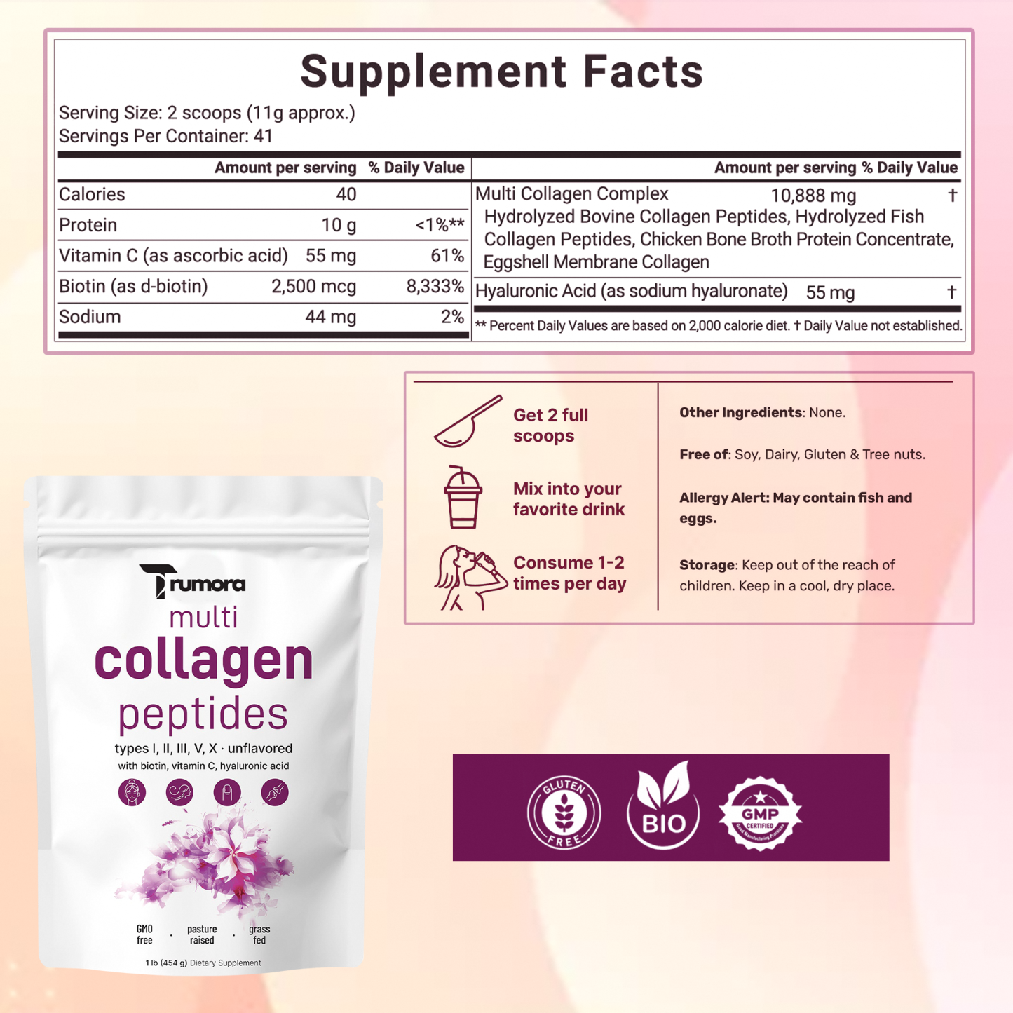 Multi Collagen Peptides Powder 
