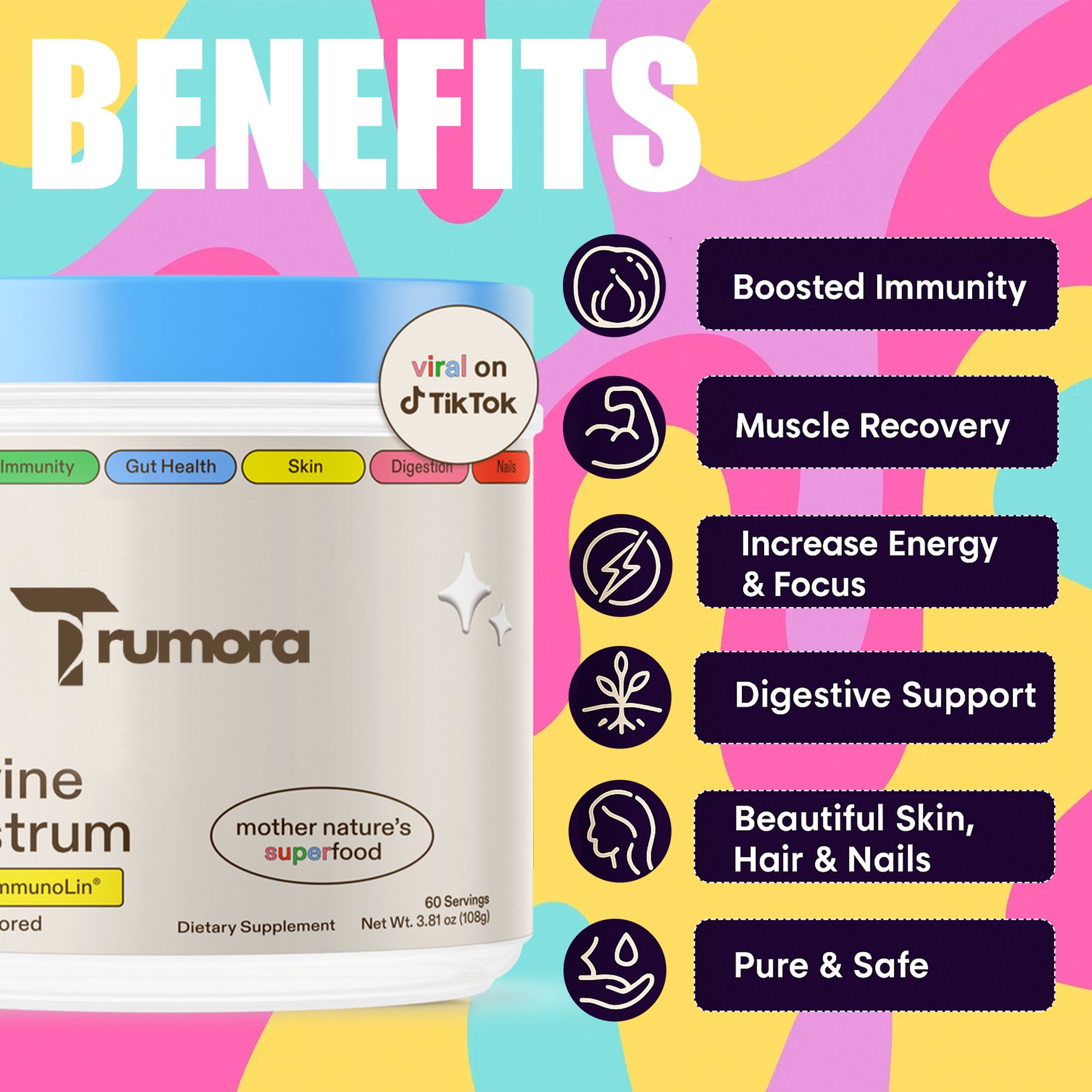 Bovine Colostrum Supplement Powder