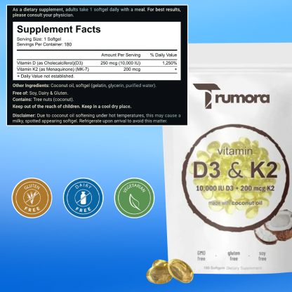 Vitamin D3 & K2 Supplement