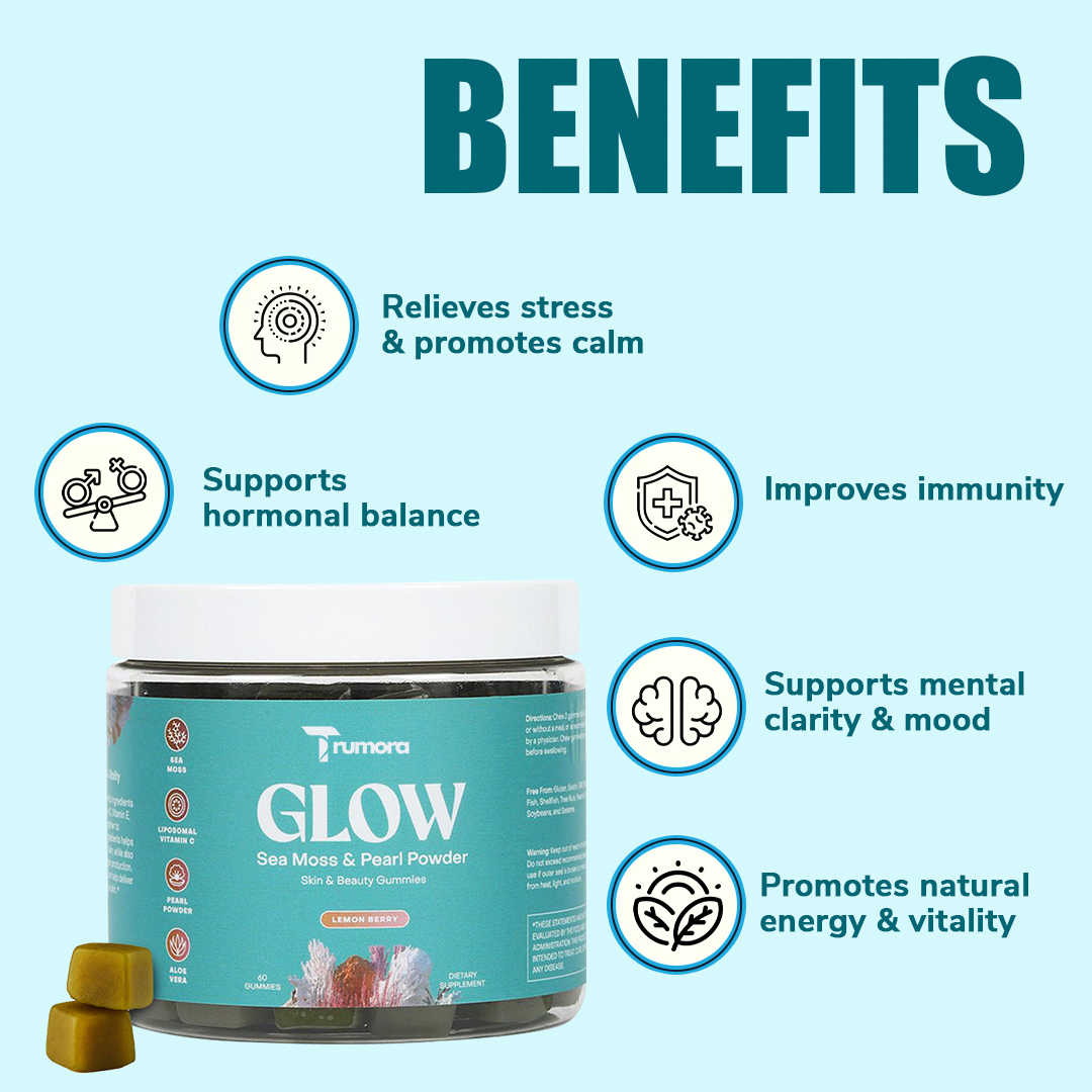 Glow Sea Moss & Pearl Powder – Skin & Beauty Gummies