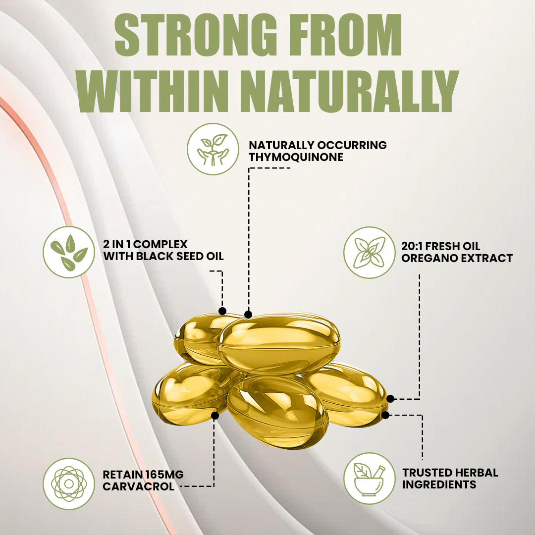 Oil Of Oregano With Black Seed Oil