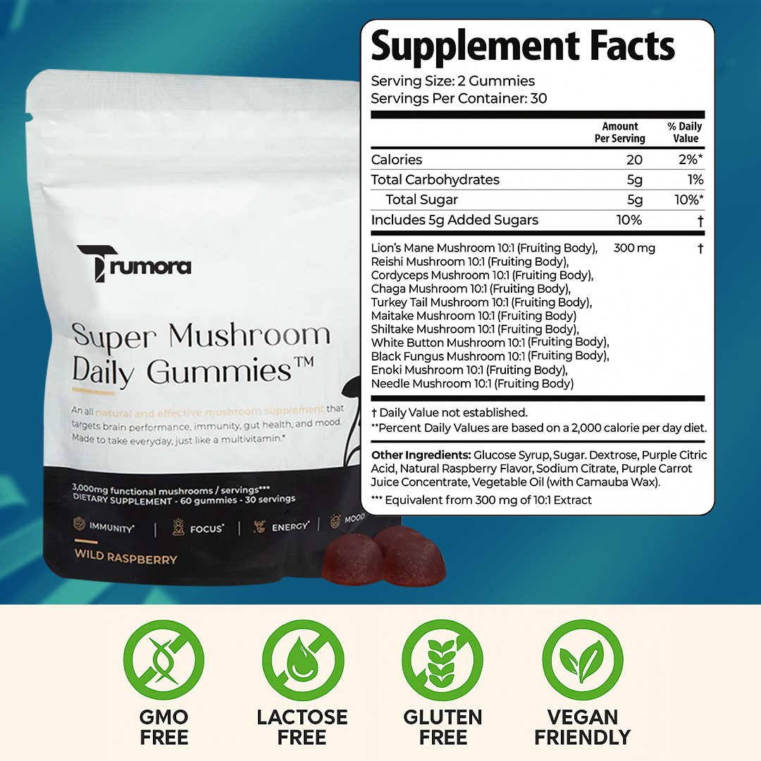 Super Mushroom Daily Gummies