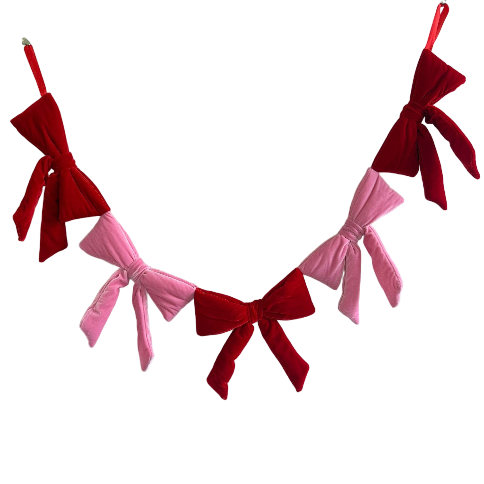 viral bow garland-pink and red 5ft