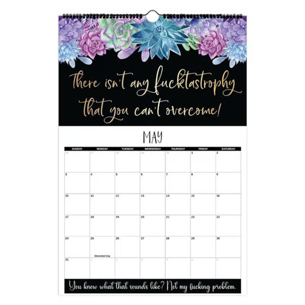 Here We F*cking Go Again: 2026 Swear Calendar for Tired-Ass Women - Hang with Ease, Funny Monthly Calendar