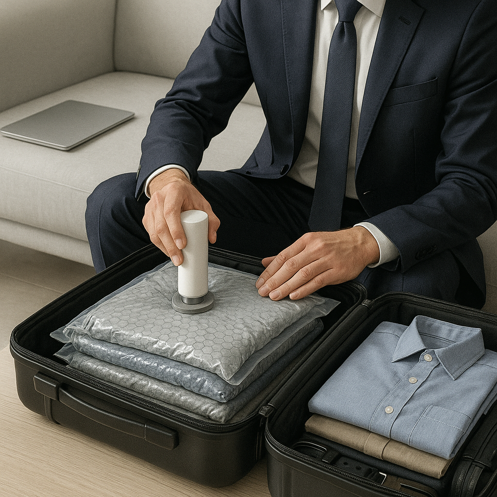 🏆⚡ 50K+ SOLD! Cordless Travel Vacuum Storage Compression Bag