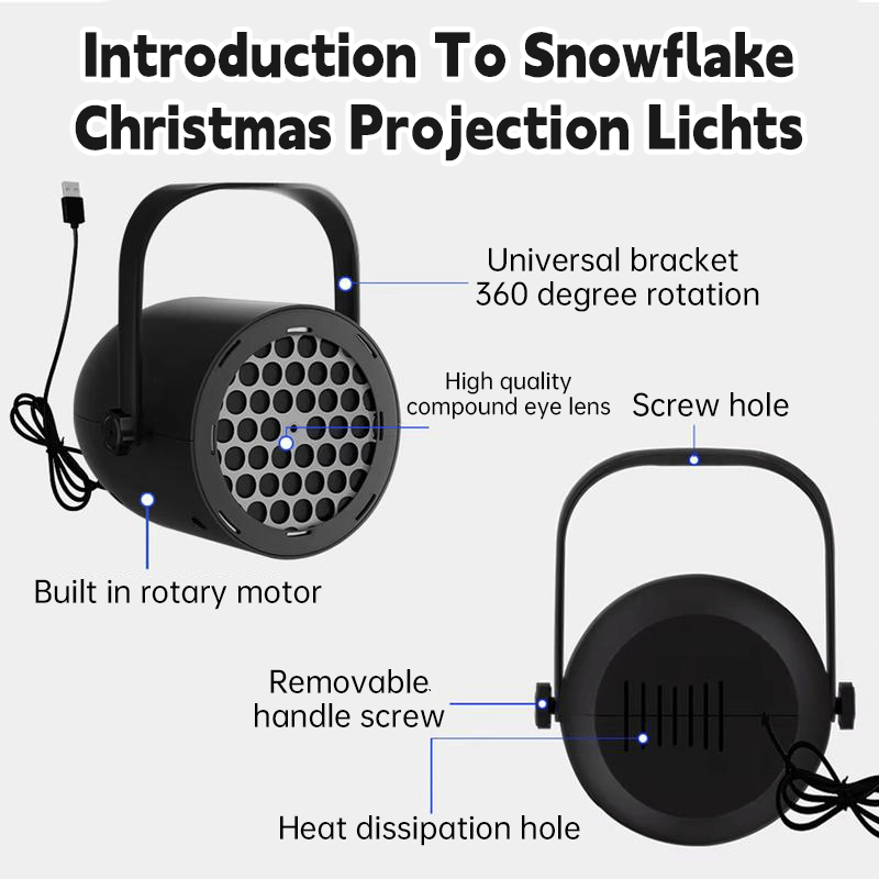 🎅LED Christmas Projection Lamp-16 Patterns of Pure Holiday Magic!🎄✨