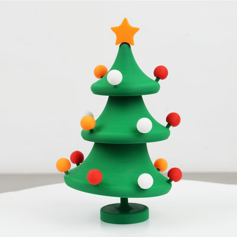 🎄3D Printed Dancing Christmas Tree Decompression Toy: Festive Fun & Stress Relief in One!