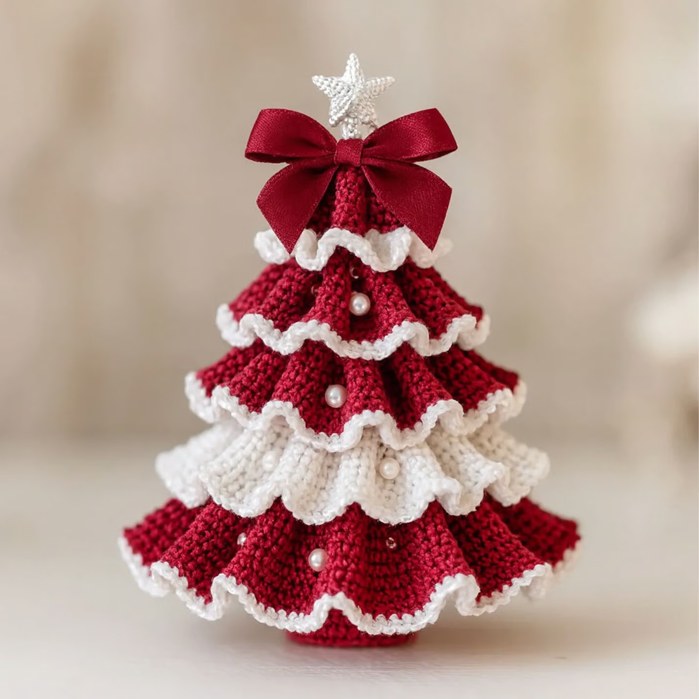 🎄DIY Crochet Christmas Tree Kit – ✨Handmade Holiday Decoration Set