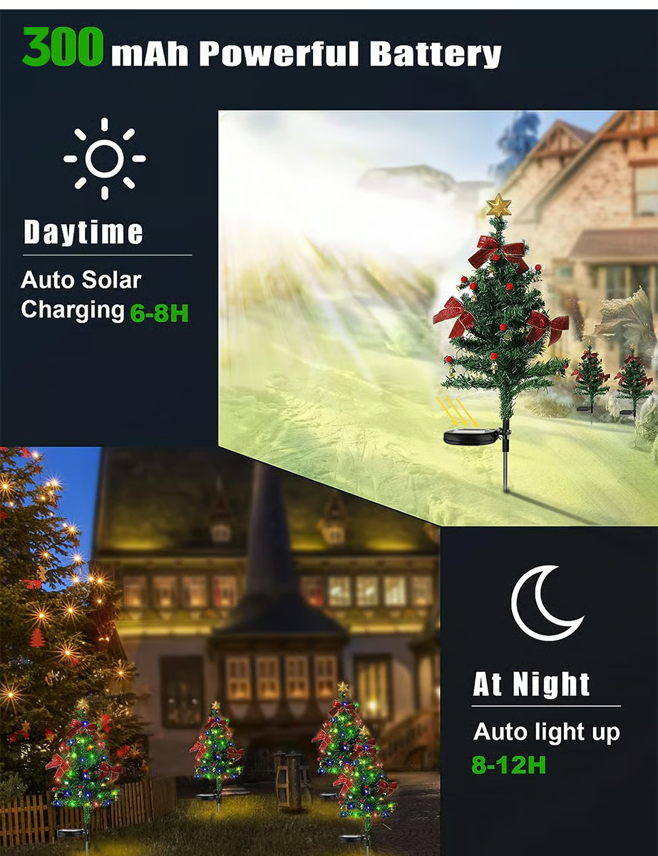 🎄Solar Christmas Trees Lights Outdoor Decoration Waterproof