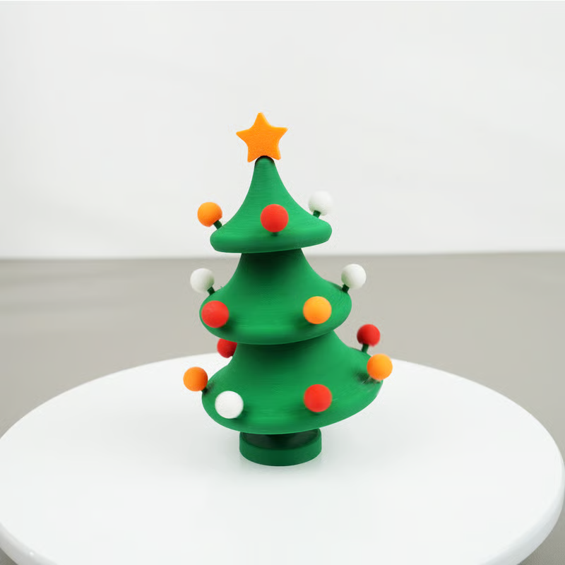 🎄3D Printed Dancing Christmas Tree Decompression Toy: Festive Fun & Stress Relief in One!